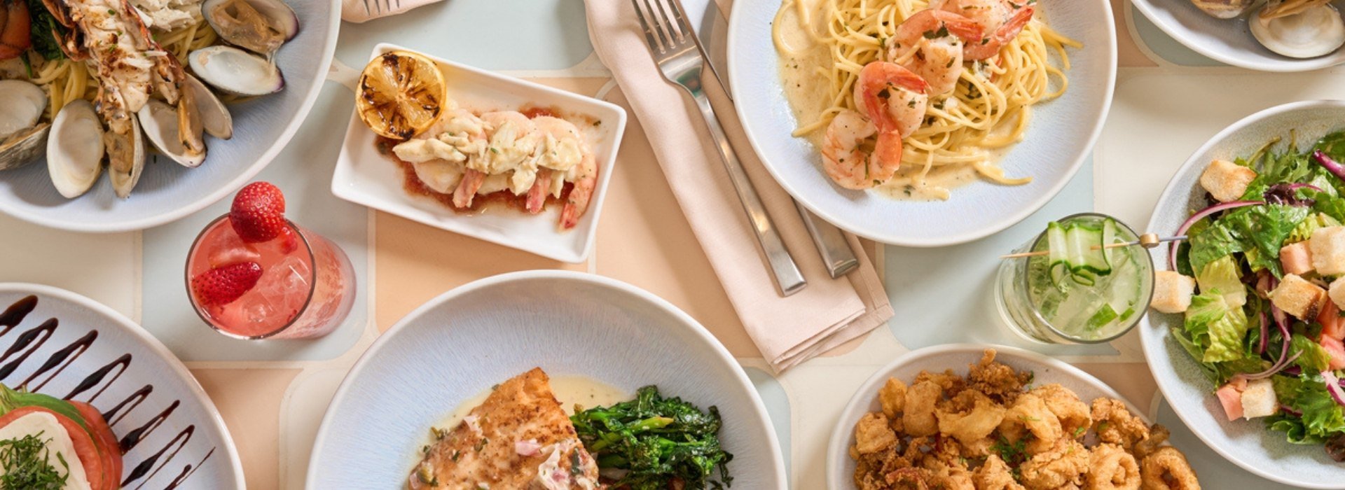 Seafood Pasta Cocktails Cucina del Mar Seahaus Hotel Atlantic City NJ